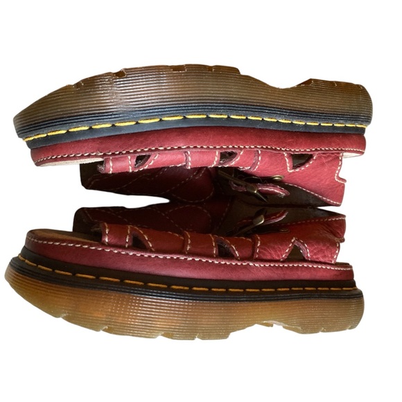 Dr. Martens Vintage 2005 Burgundy Sandals NIB - Picture 7 of 8
